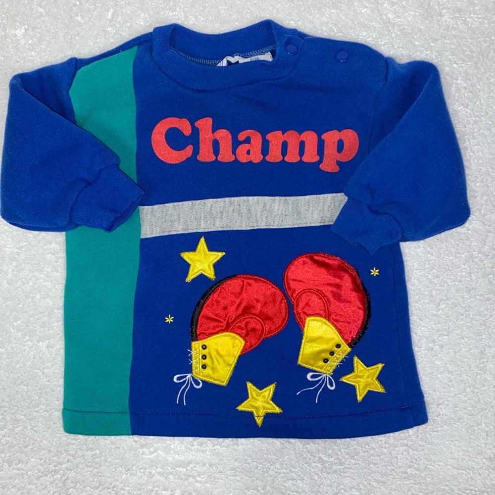 Vintage first impressions 12m boxing champ sweatshirt
